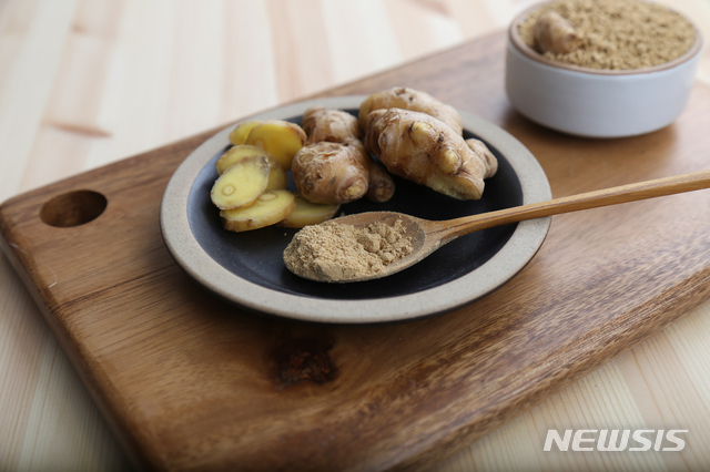  [안동=뉴시스] 김진호 기자 = 생강 분말 제품. (사진=안동시 제공) 2019.11.26 photo@newsis.com