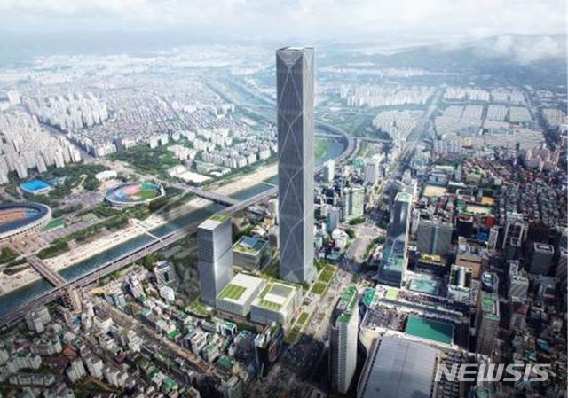 [서울=뉴시스]현대자동차 그룹 신사옥 글로벌비즈니스센터 조감도. 2019.11.26. (조감도=서울시 제공)