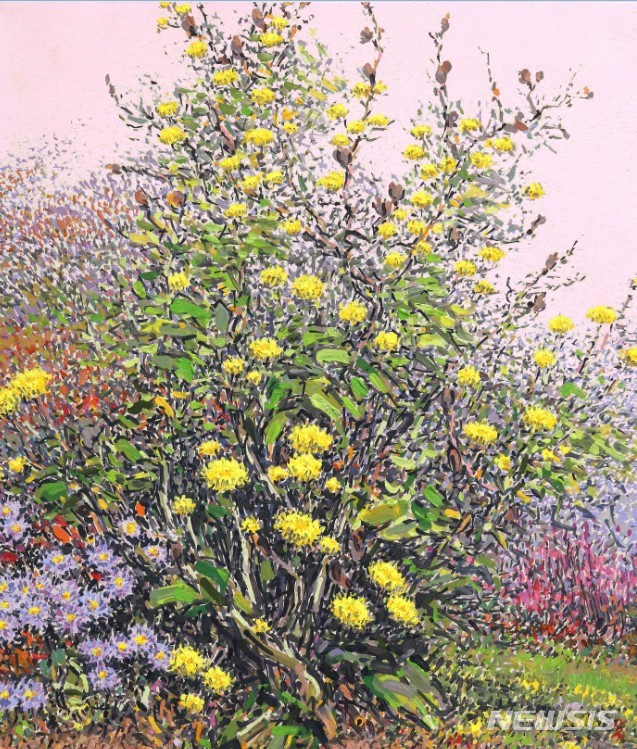 [서울=뉴시스] 김상원, 꽃밭. 사진=노화랑 제공. photo@newsis.com