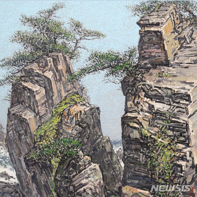 [서울=뉴시스]김상원,바다기암, 45.5X45.5cm 사진=노화랑 제공.photo@newsis.com