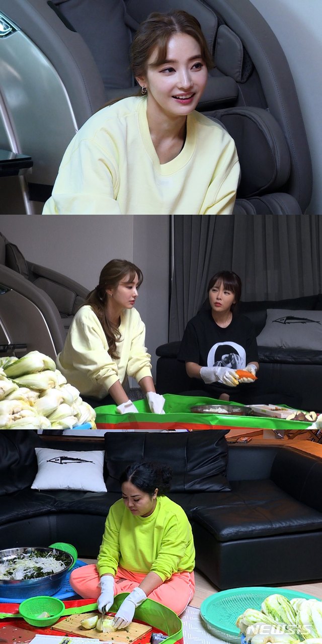 '미우새' 홍자매, 한채영에게 김장비법 전수하다 티격태격