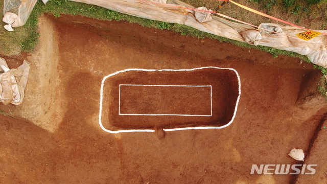 [서울=뉴시스] 공주 수촌리 고분군 토광묘.(사진=문화재청 제공) 2019.12.2 photo@newsis.com