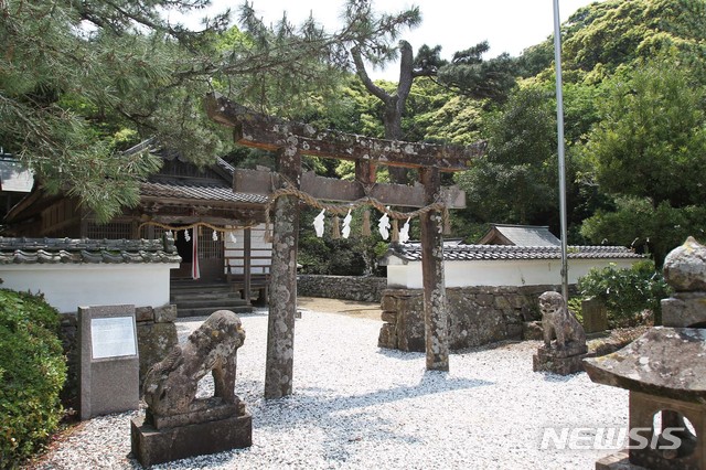 [서울=뉴시스]일본 쓰시마 와타즈미 신사 전경 (뉴시스 DB)