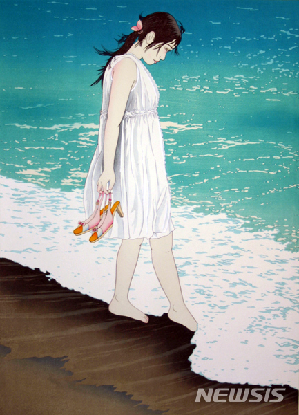 일본 오카모토류센岡本流生 첫사랑 목판 2007