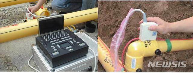 [세종=뉴시스] 산업통상자원부 국가기술표준원은 ㈜인디시스템과 한국가스안전공사가 공동 개발한 '폴리에틸렌(PE) 소재 가스배관 연결부위의 결함 검사법'이 국제표준(ISO/TS 16943)으로 제정됐다고 9일 밝혔다. (사진=국표원 제공)