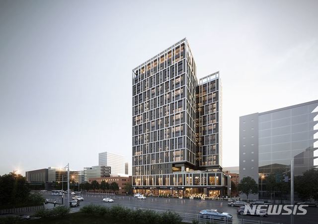 [서울=뉴시스]서울 양재역 인근 '역세권 청년주택' 투시도. 2019.12.12. (투시도=서울시 제공)