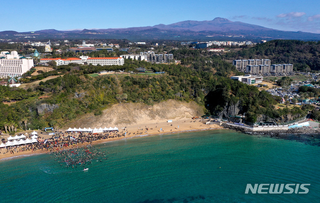[서귀포=뉴시스] 서귀포시 중문 색달해수욕장. (사진=뉴시스DB)