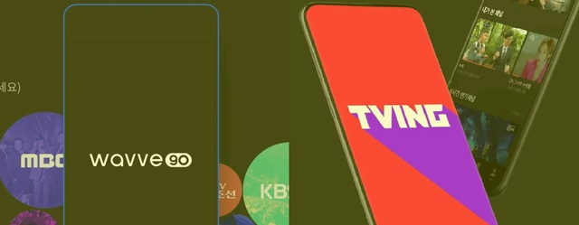 ▲웨이브와 티빙 서비스 (출처: 각사 웹사이트에서 캡처)