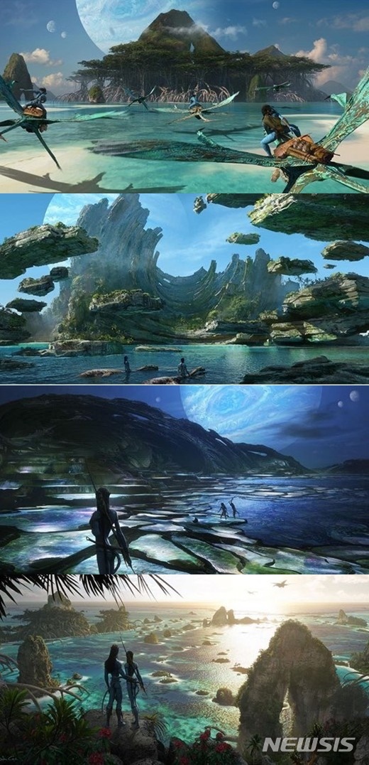 [서울=뉴시스] 영화 '아바타2' 판도라 행성 콘셉트 아트 (사진=월트디즈니컴퍼니 제공) 2020.01.08 photo@newsis.com 