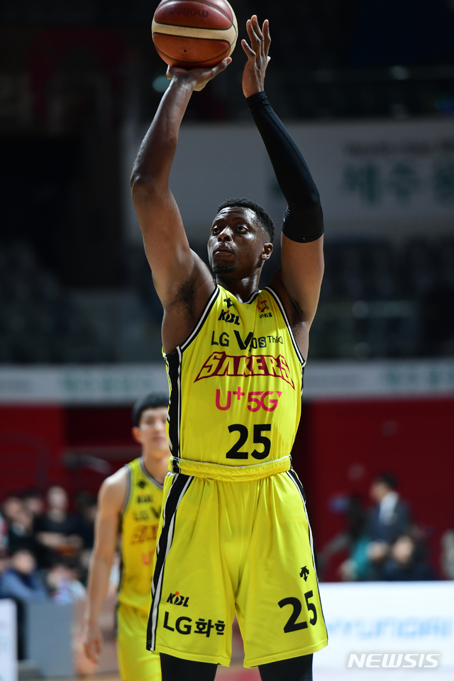 [서울=뉴시스] 프로농구 창원 LG의 캐디 라렌. (사진 = KBL 제공)