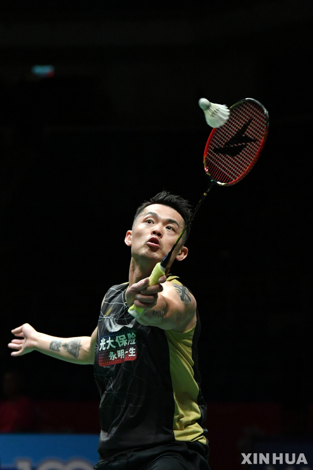 [쿠알라룸푸르=신화/뉴시스] 은퇴를 선언한 중국 배드민턴 전설 린단. 200.01.08