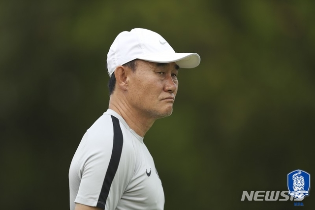 [서울=뉴시스]김학범 감독 (사진 = 대한축구협회 제공) 
