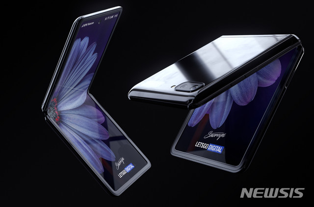 [서울=뉴시스]&nbsp; '삼성 갤럭시 Z 플립' 렌더링 이미지. 2020.01.14.(사진=렛츠고디지털)