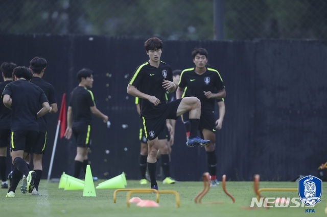 [서울=뉴시스]U-23 축구대표팀 조규성 (사진 = 대한축구협회 제공)