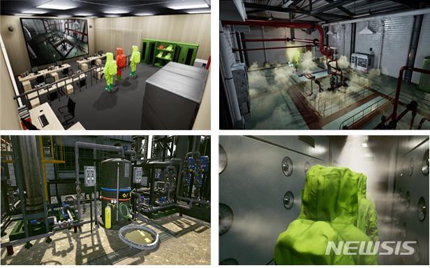 [세종=뉴시스] 화학물질안전원 가상현실 체험관 내 가상현실 구현 모습. (사진=환경부 제공) 2020.01.15. photo@newsis.com