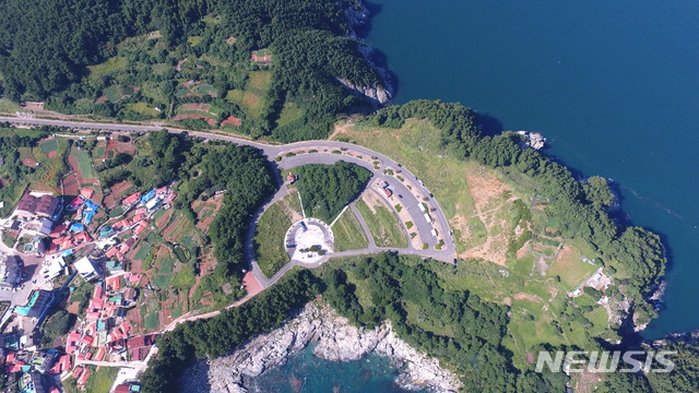 경남 거제시 남부면 갈곶리 1번지 일원의 해금강 휴양시설 조성용지. (사진=거제시청 제공)