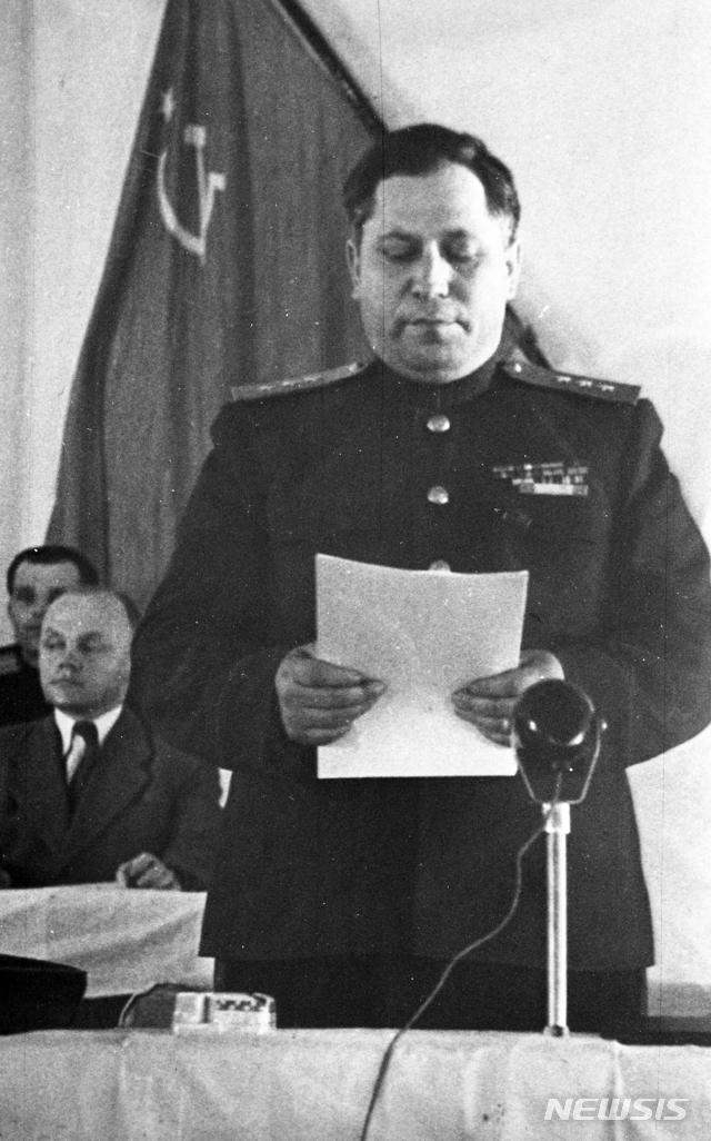 [서울=뉴시스] 해방 후 38선 이북지역에 진주한 소련군의 최고 정치책임자였던 티렌티 포미치 스티코프(Terenti Fomitch Stykov) 연해주군관구 군사위원. (사진=미디어한국학 제공) 2020.01.19. photo@newsis.com