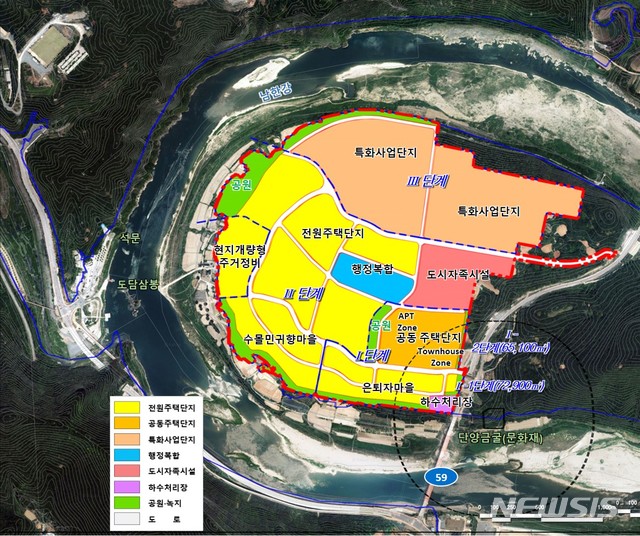 [단양=뉴시스]이병찬 기자 = 충북 단양군은 단양읍 도담리 농촌생활환경정비사업을 환지 방식으로 추진하기로 했다고 19일 밝혔다. 사진은 토지이용계획도.(사진=단양군 제공) 2020.01.19.photo@newsis.com