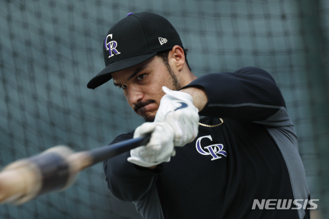 [덴버=AP/뉴시스] 놀런 아레나도. 2019.09.27