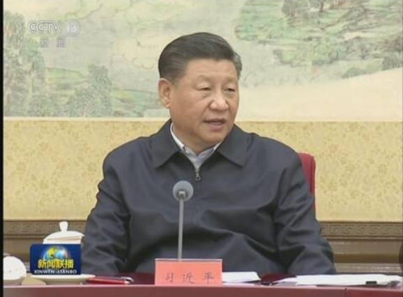 [서울=뉴시스] 시진핑 중국공산당 총서기가 25일 정치국 상무위원회를 주재하면서 '우한 폐렴' 대책에 관한 지시를 하고 있다. (사진출처: 중국 CCTV 화면 캡처) 2020.01.26 