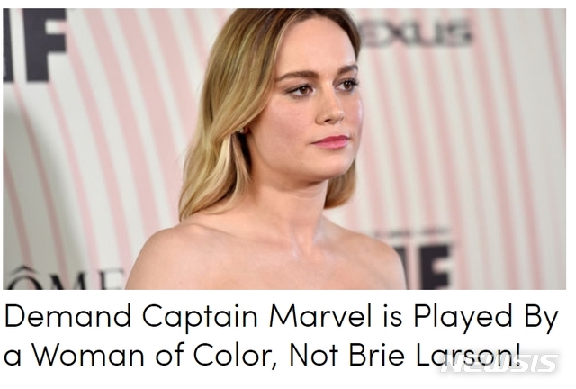 [서울=뉴시스] 브리 라슨 청원 (사진=미국 청원사이트 누리집 캡처) 2020.01.28 photo@newsis.com