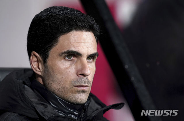 [본머스=AP/뉴시스] 잉글랜드 프로축구 미켈 아르테타 감독이 신종 코로나바이러스 감염증(코로나19) 확진 판정을 받았다. 2020.01.27.