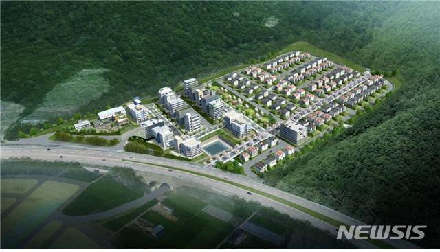 [김해=뉴시스] 김해 장유배후주거복합단지 조감도