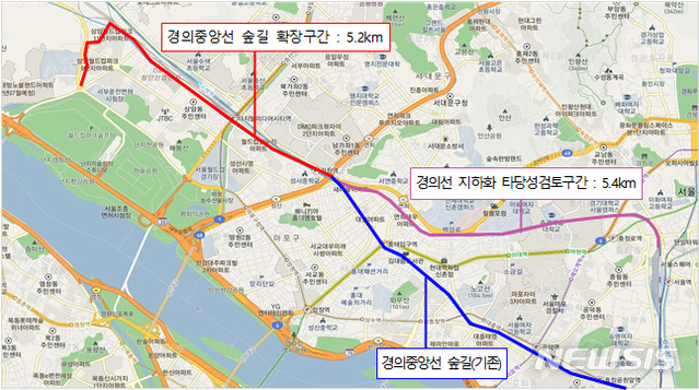 [서울=뉴시스] 수색역세권 보행네트워크 구축 관련 구간. 2020.02.01. (사진=서울시 제공)