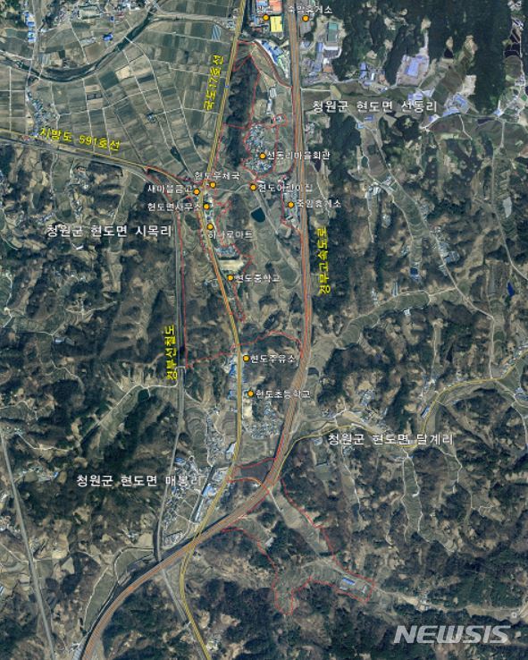 [청주=뉴시스]강신욱 기자 = 충북 청주시 서원구 현도면 일대에 들어설 남청주 현도일반산업단지가 4월 착공해 2024년 말 준공한다.(사진=청주시 제공) 2020.02.01. photo@newsis.com