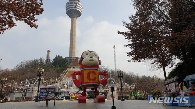 19일 평상시 대비 30%의 관람객만 이월드를 방문한 것으로 집계됐다.