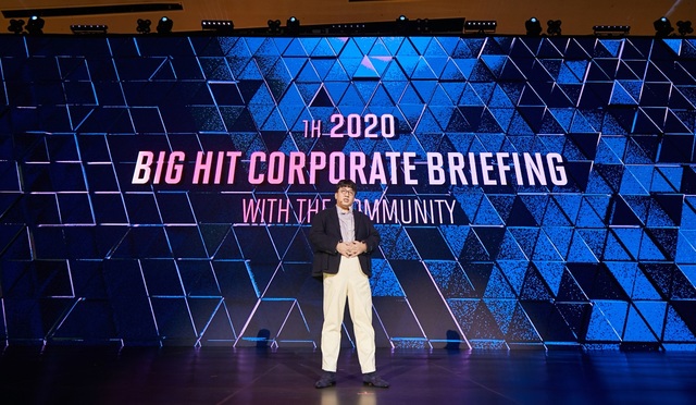 [서울=뉴시스] '빅히트 회사설명회' 방시혁 대표(사진 = 빅히트 엔터테인먼트 제공) 2020.02.05. realpaper7@newsis.com 