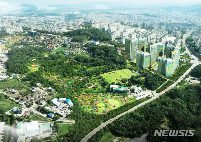 [청주=뉴시스] 임선우 기자 = 청주 홍골근린공원 민간공원 특례사업 조감도. (사진=청주시 제공) 2020.02.08. photo@newsis.com