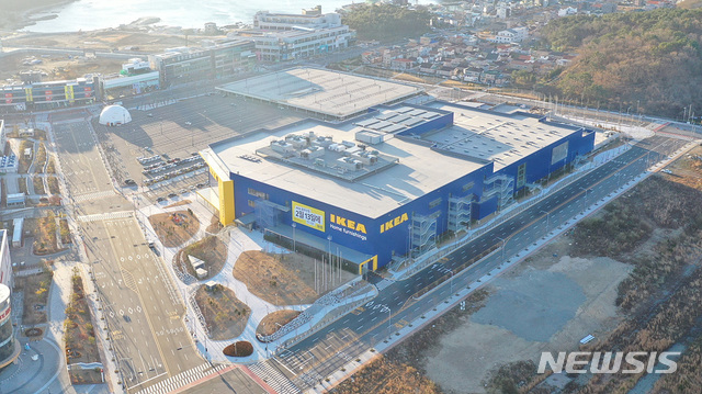 [부산=뉴시스] 이케아 동부산점 전경.