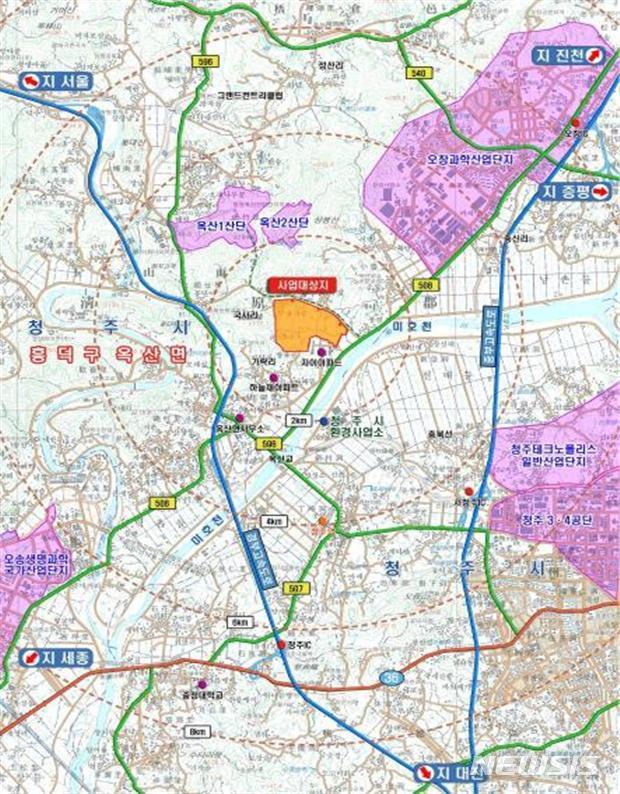 [청주=뉴시스] 청주국사일반산업단지 위치도. photo@newsis.com