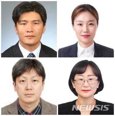 전남대 경영대학 박사 출신으로 국내 대학 교원으로 임용된 김승렬, 박성욱, 이수현, 최수정씨(윗줄 왼쪽부터 시계 방향으로).