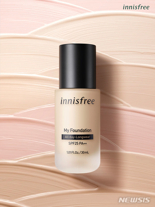 [서울=뉴시스]이니스프리 '마이 파운데이션 올데이롱웨어' 