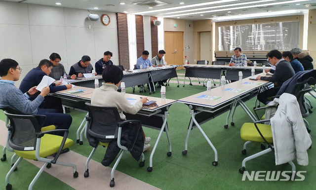 [나주=뉴시스]이창우 기자 =광주전남 공동(나주)혁신도시 이전공공기관 노동조합 협의회인 '광전노협'은 18일 기관별 노동조합 대표자 회의를 열고 올해 사업계획을 의결했다. (사진=광전노협 제공) 2020.02.18. photo@newsis.com