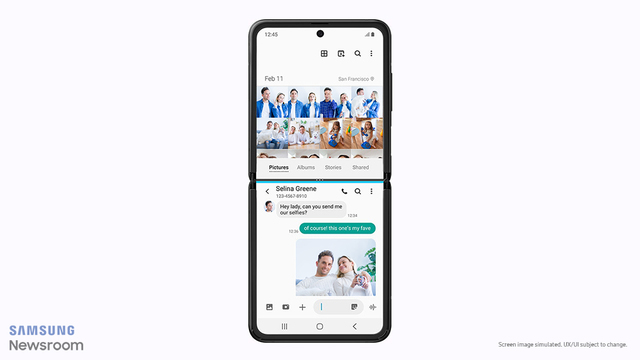 [서울=뉴시스] 갤럭시 Z 플립. 사진 삼성전자