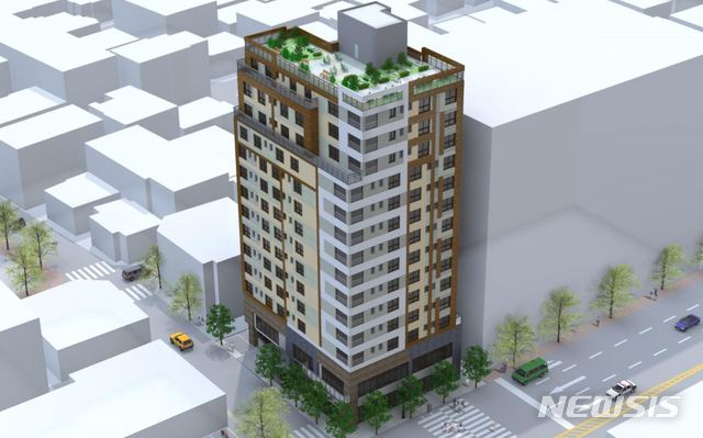 [서울=뉴시스]서울 강서구 화곡동 역세권 청년주택 조감도. 2020.02.21. (조감도=서울시 제공). photo@newsis.com