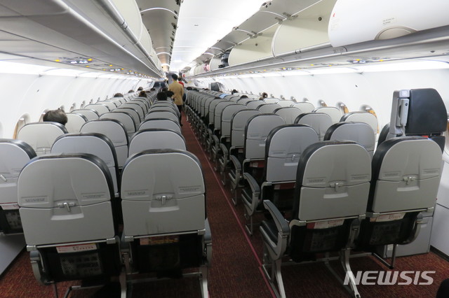 [인천=뉴시스] 여객기 내부. (사진=뉴시스DB) 2025.05.08. photo@newsis.com *사진은 기사와 직접 관련 없음