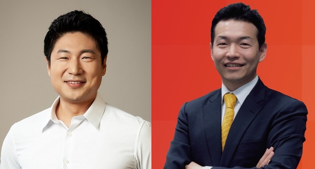 ▲류영준(왼쪽) 카카오페이 대표와 신승현(오른쪽) 데일리금융그룹 대표이사 