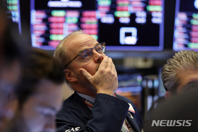 뉴욕증시 4%대 급락…다우지수&nbsp; 973p↓