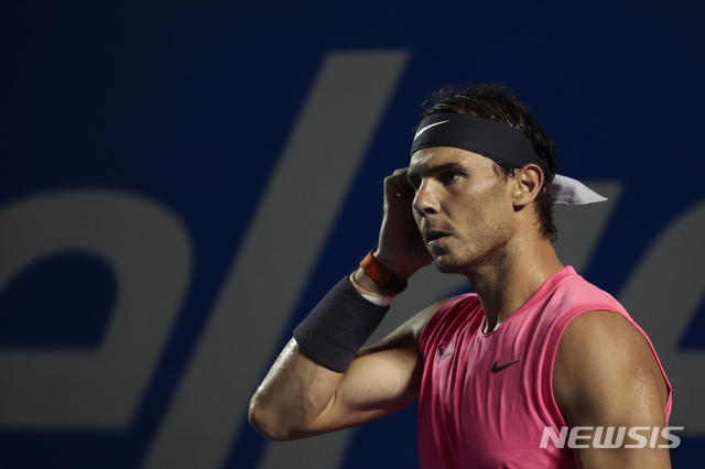 [아카풀코=AP/뉴시스] 라파엘 나달. 2020.02.29