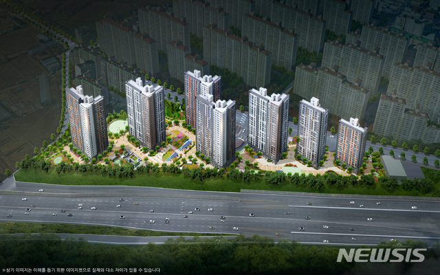 [서울=뉴시스] 영통자이 조감도 