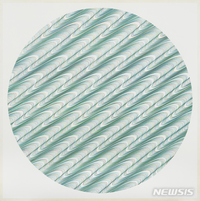 [서울=뉴시스]지근욱 Curving Paths(곡선의자리)-022_180x180cm, Colored Pencil on Canvas, 2020, 노블레스 컬렉션.2020.3.08. photo@newsis.com