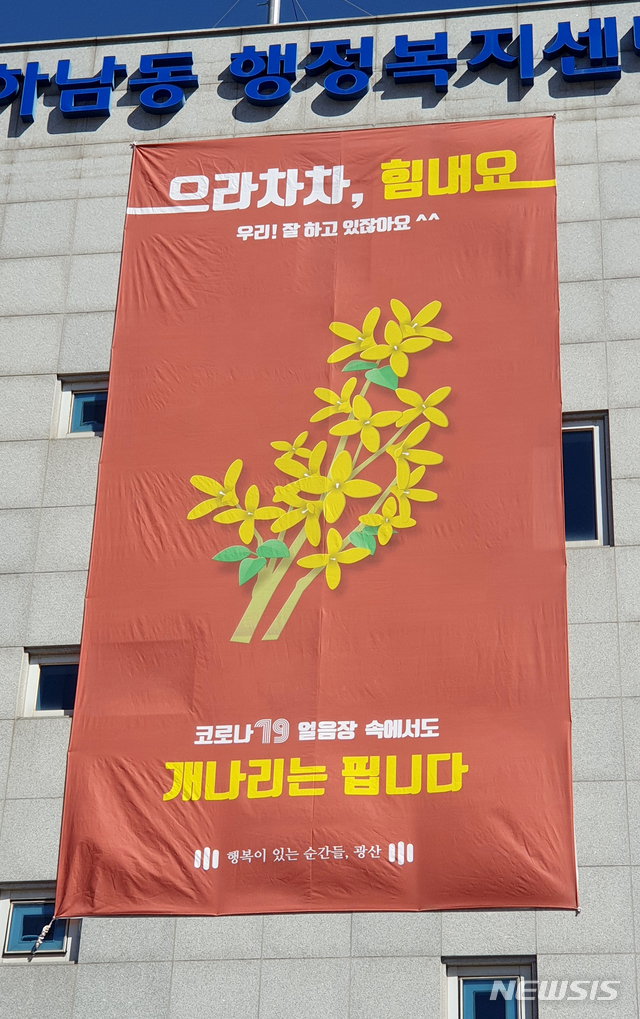 [광주소식]'코로나19 얼음장 속에서도 개나리는 핍니다' 등
