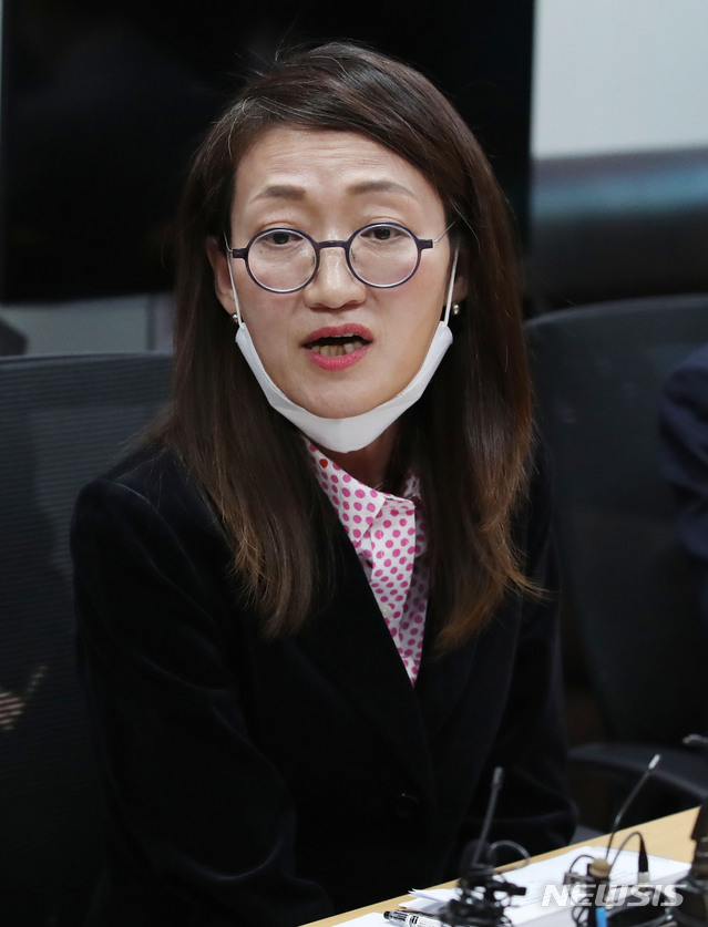 [서울=뉴시스] 김진아 기자 = 정연정 배재대 교수. 2020.03.23.&nbsp; bluesoda@newsis.com