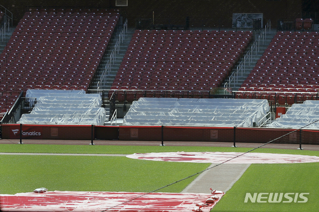[세인트루이스=AP/뉴시스] 미국 미주리주 세인트루이스의 부시 스타디움. 
