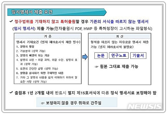 [대전=뉴시스] 임시 명세서 제출 제도 개요.