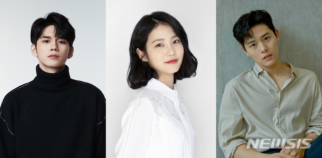 [서울=뉴시스] JTBC 새 금토드라마 '경우의 수'에 출연하는 그룹 '워너원' 멤버이자 탤런트 옹성우(왼쪽부터), 탤런트 신예은, 그룹 '제국의 아이들' 출신 탤런트 김동준. (사진= 판타지오, 엔피오엔터테인먼트, 메이저나인 제공) 2020.04.09